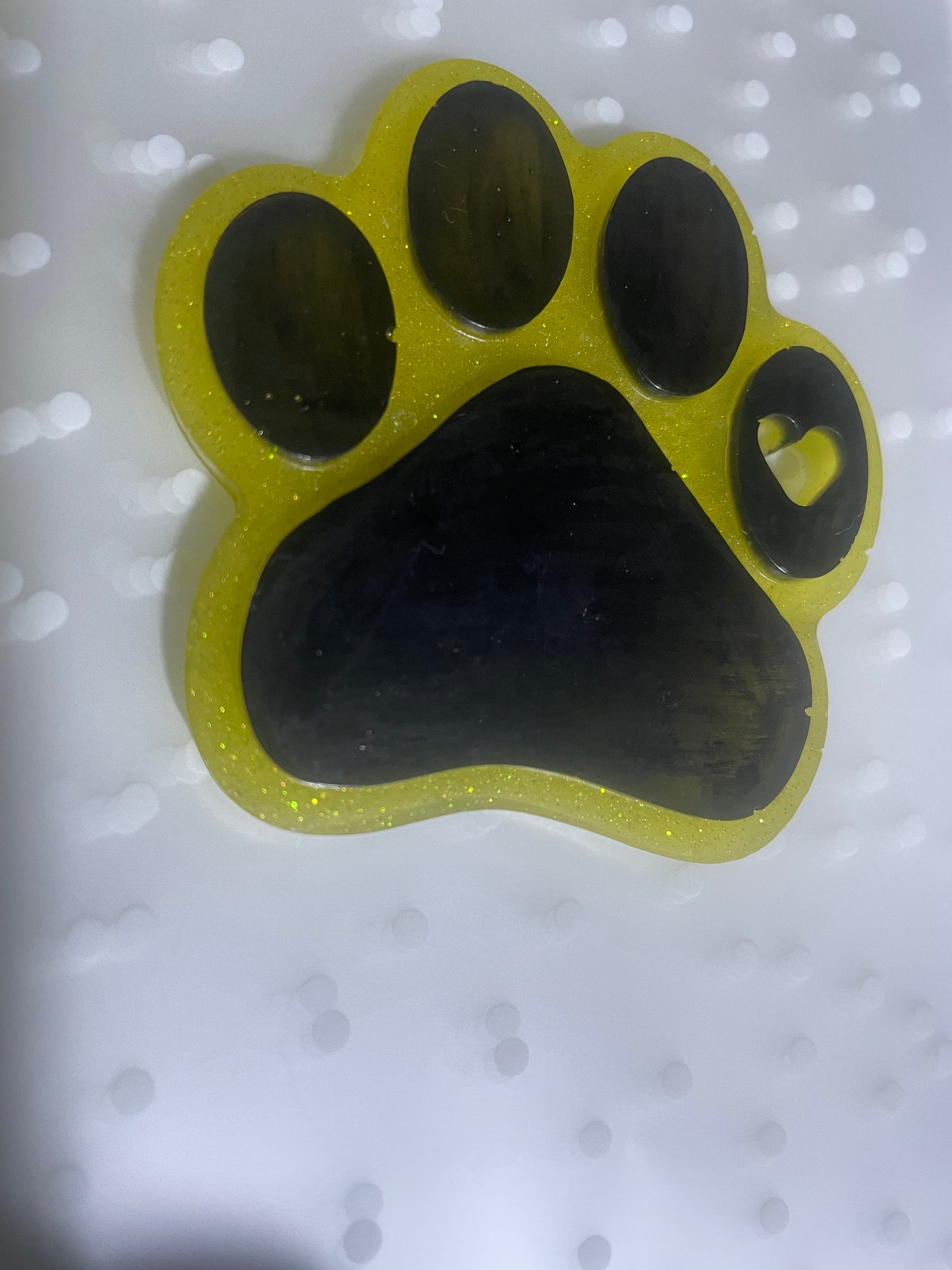 Large Paw Print Key Ring