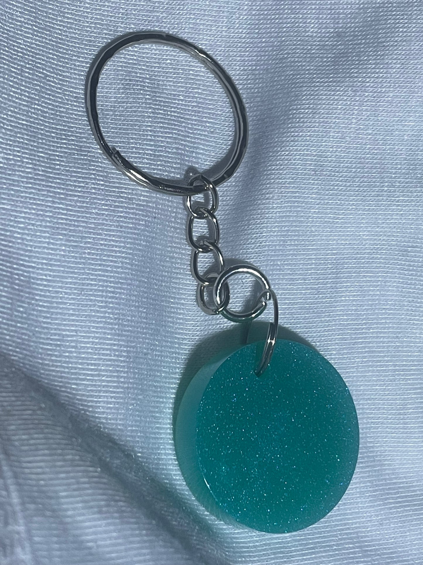 Acrylic Shaped Glittery Key Rings