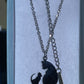 Gift Boxed Stainless SteelKitten & Cat Outline Pendant & Necklace