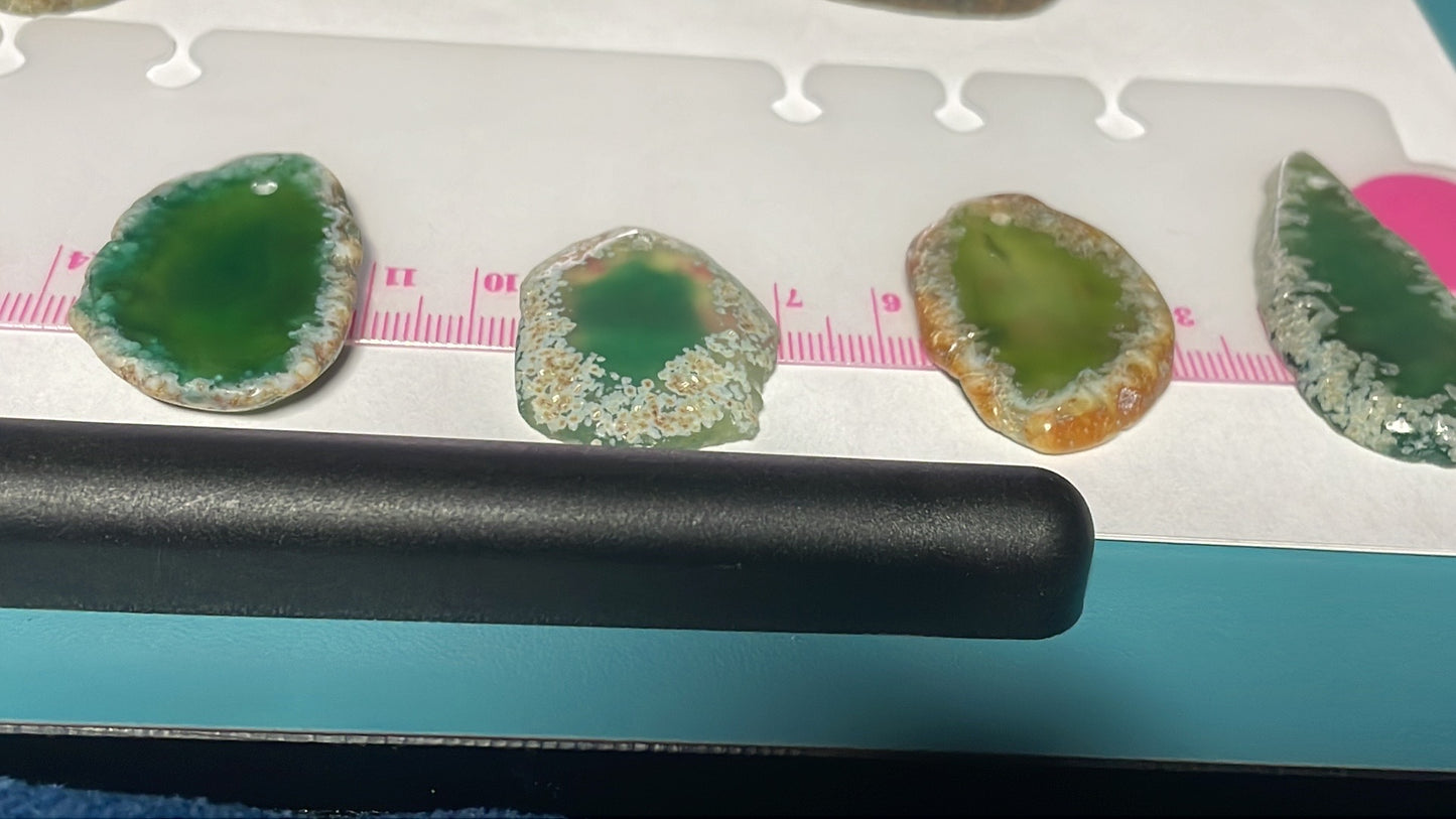 Green Agate Slice