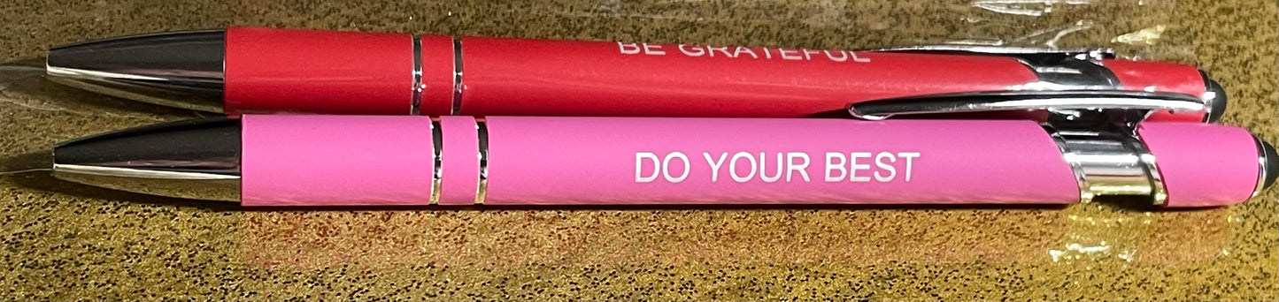 Inspiring Phrase 2 in 1 Biro & Stylus