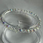 6mm Briolette Crystal Glass Bead Bracelet AB