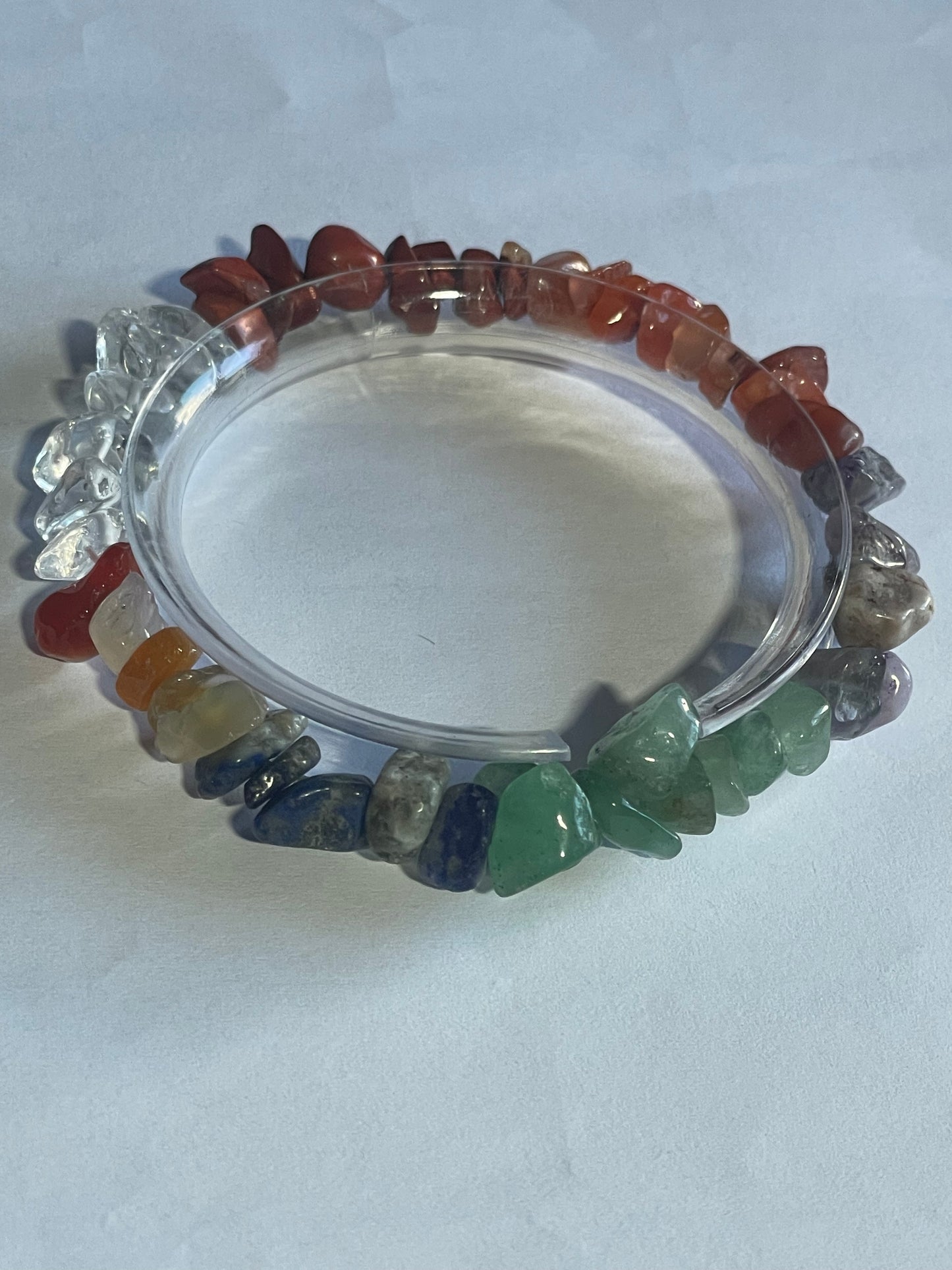 Natural Gemstone/mineral gravel elastic Bracelet