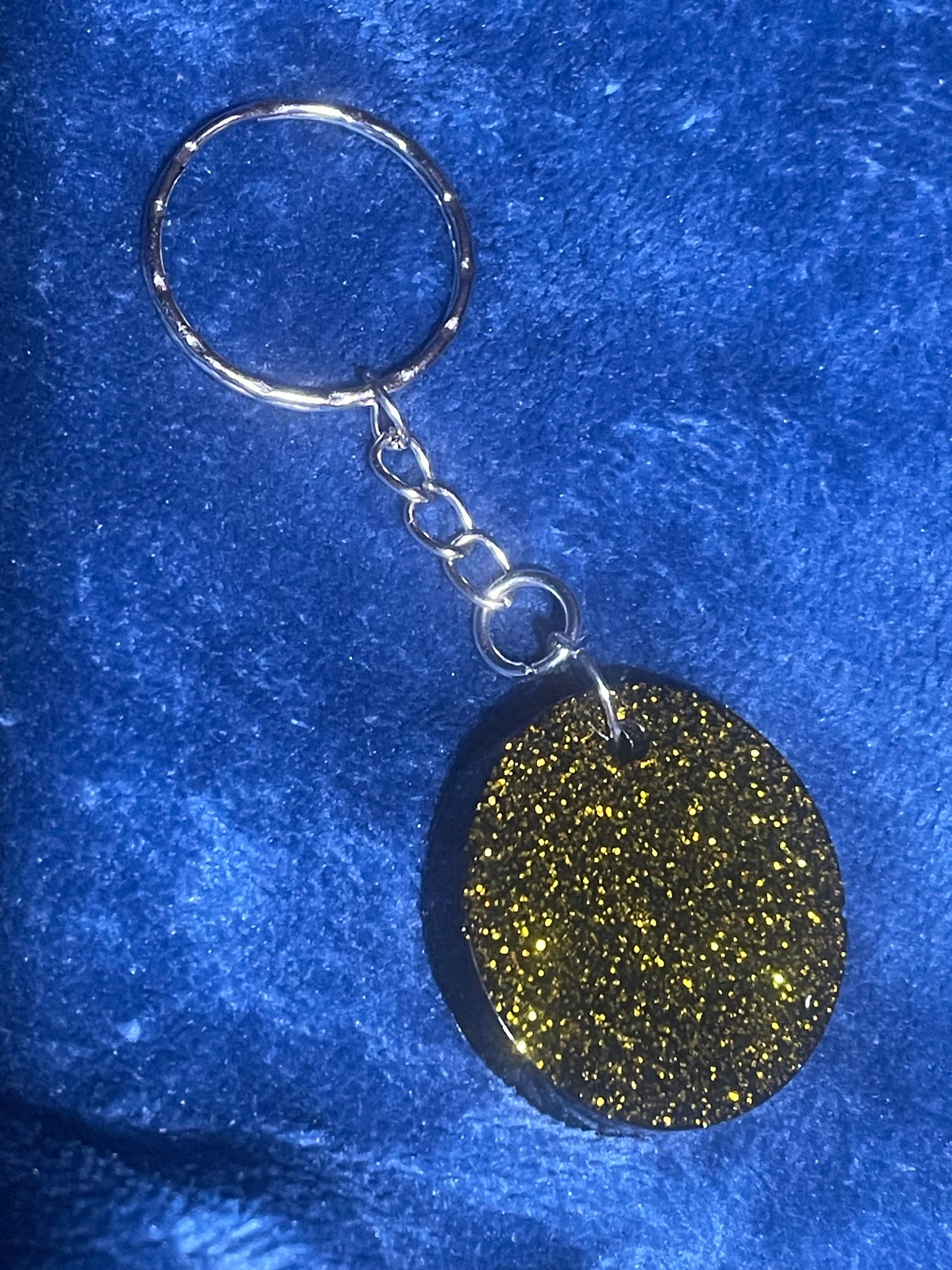 Acrylic Shaped Glittery Key Rings