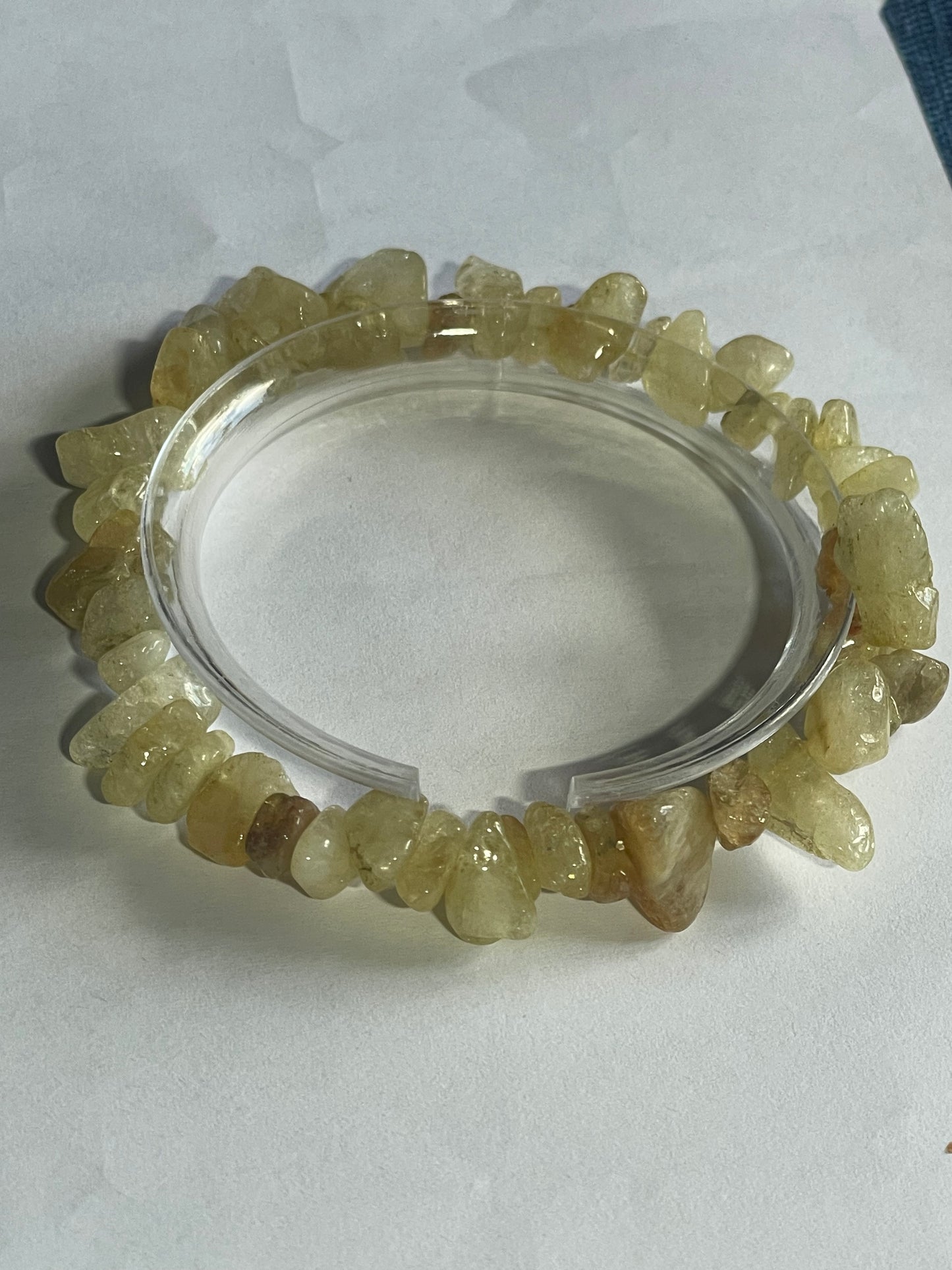 Natural Gemstone/mineral gravel elastic Bracelet