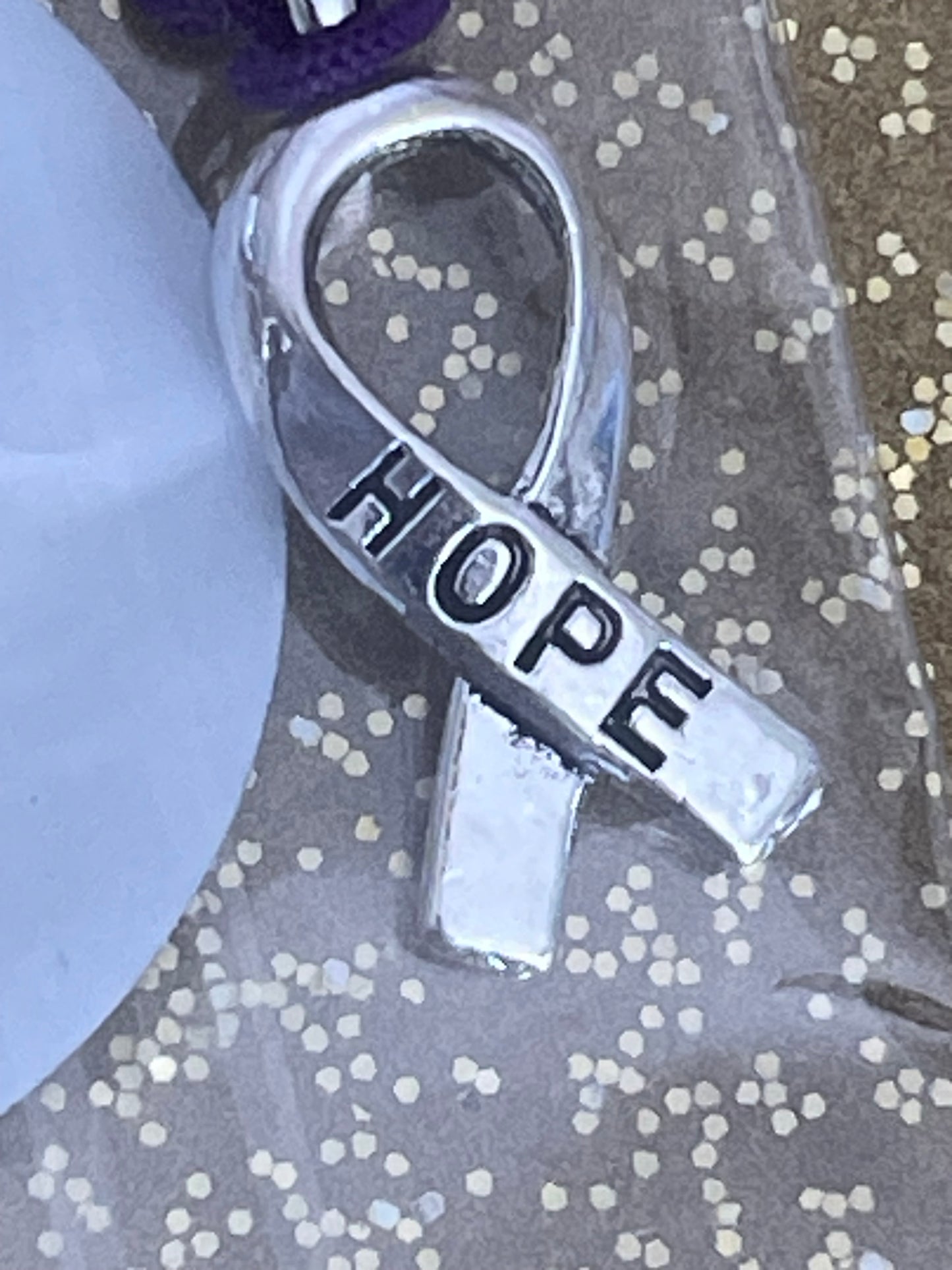 HOPE metal Non-specific Medical Condition Awareness Ribbons