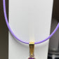 Purple Ribbon Awareness  Ribbons & Butterflies on Waxed Cord Necklaces