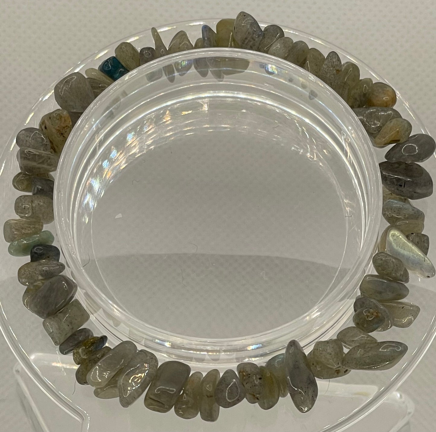 Natural Felspar Crystal Stone Gravel Bracelet