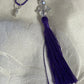 Purple (non-specific) Medical Condition Awareness Charms Tassels with Angels and/or Butterflies with Lobster Clasps