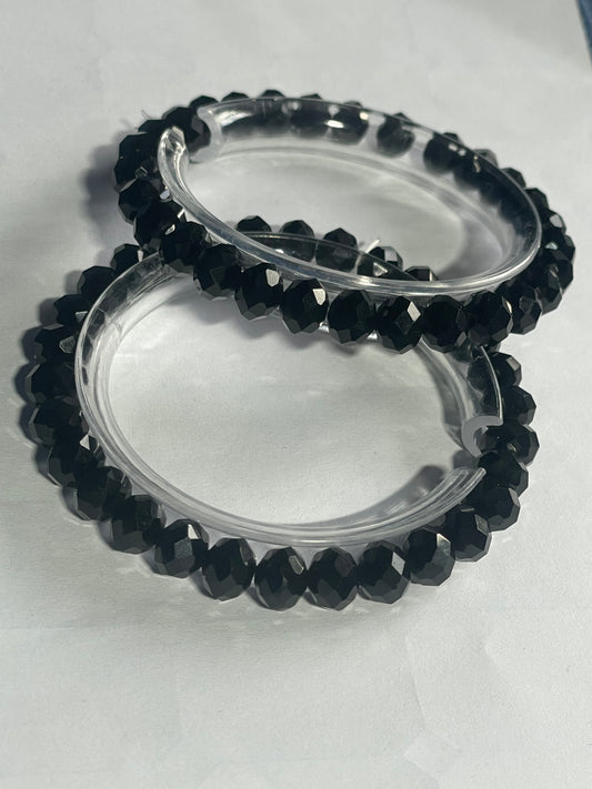 Crystal Glass 8mm Oval Rondelle Beads