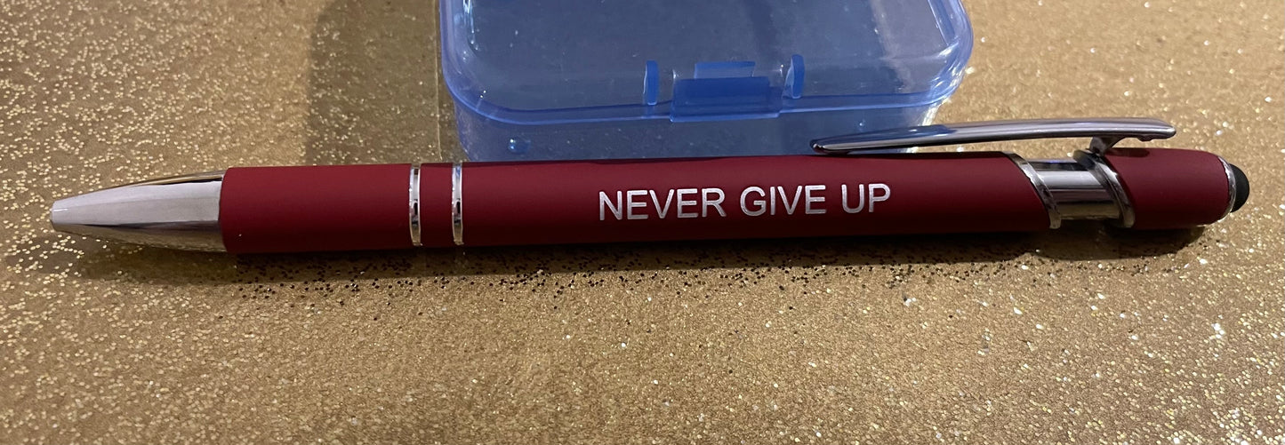 Inspiring Phrase 2 in 1 Biro & Stylus