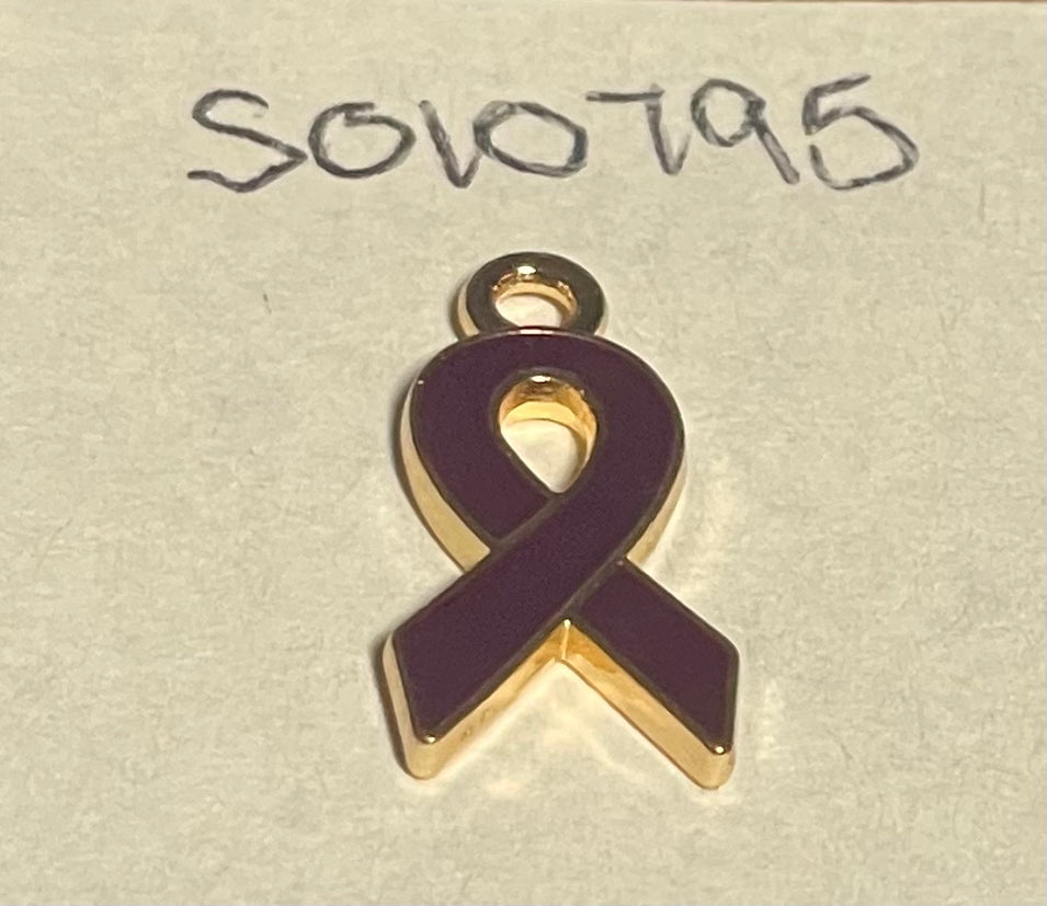 Purple Non-specific Medical Condition Awareness Ribbons on Euro Bails