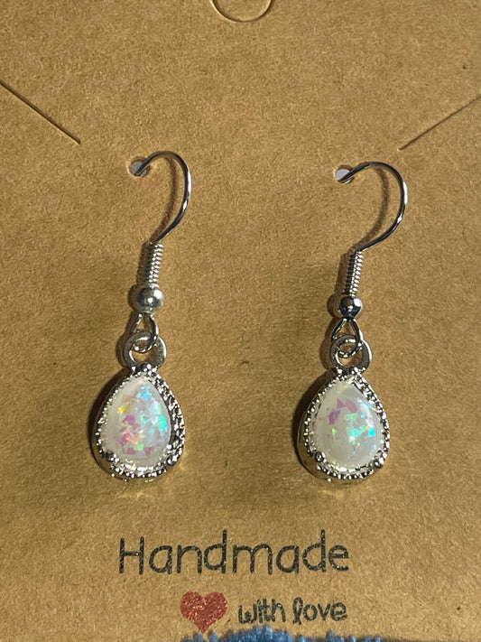 Imitation Opal Drop Earrings