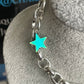 20cm Bright Silver Colour Chunky Charm Bracelet