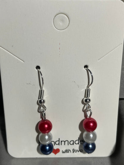 Red, White & Blue Earrings