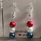 8mm Glass Imitation Pearl Earrings