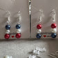 8mm Glass Imitation Pearl Earrings