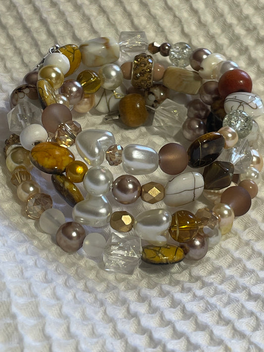 Earth Tones Memory Bangle