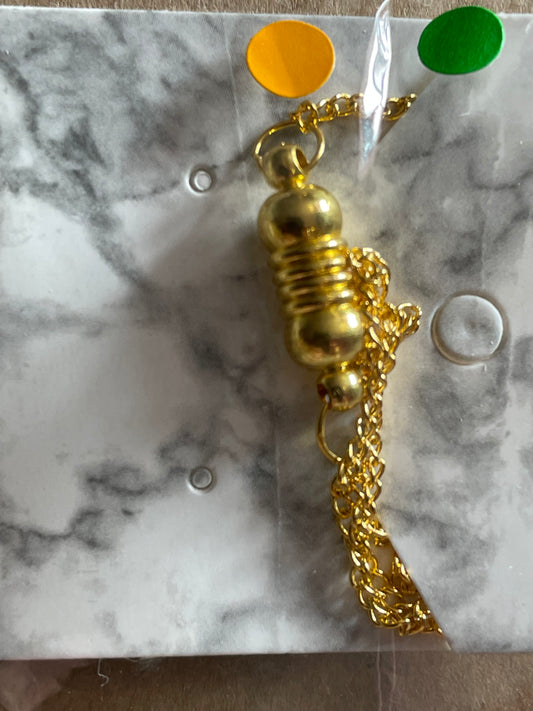 18” Gold Plated Curb Chain Magnetic clasp