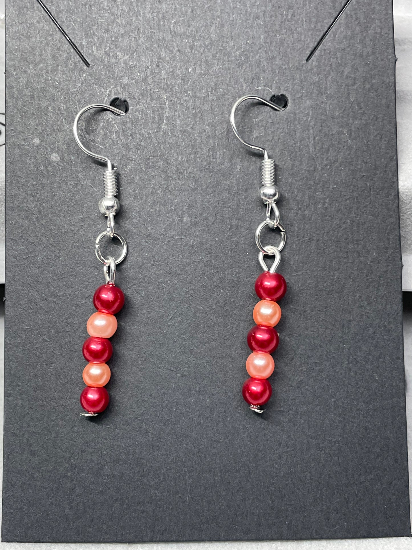 Imitation pearl and Silver Plated Earrings