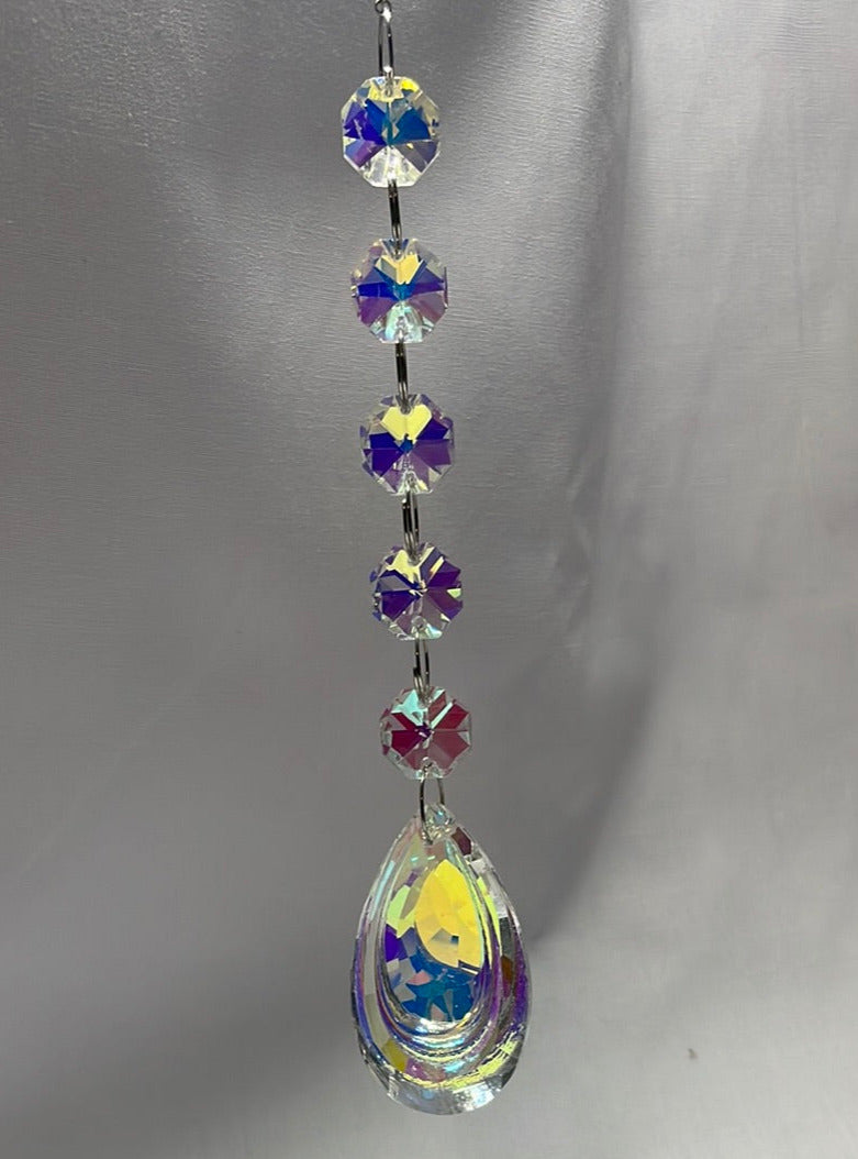 5 Flat Crystal Beads Sun Catchers