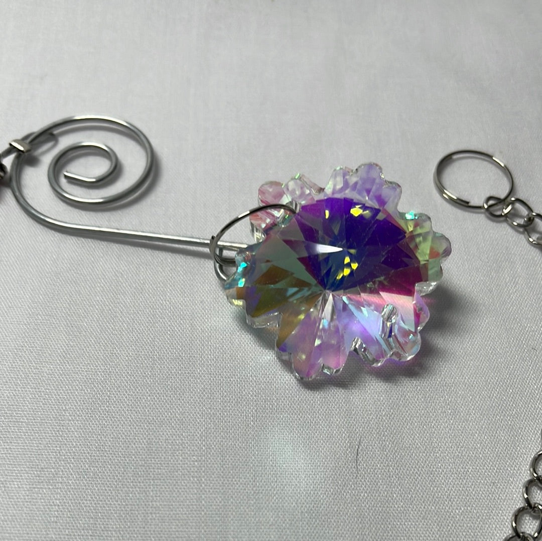 Flower Shape Crystal Sun Catcher