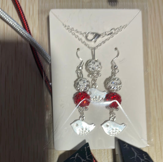 Christmas Robin Jewellery Set - 18"