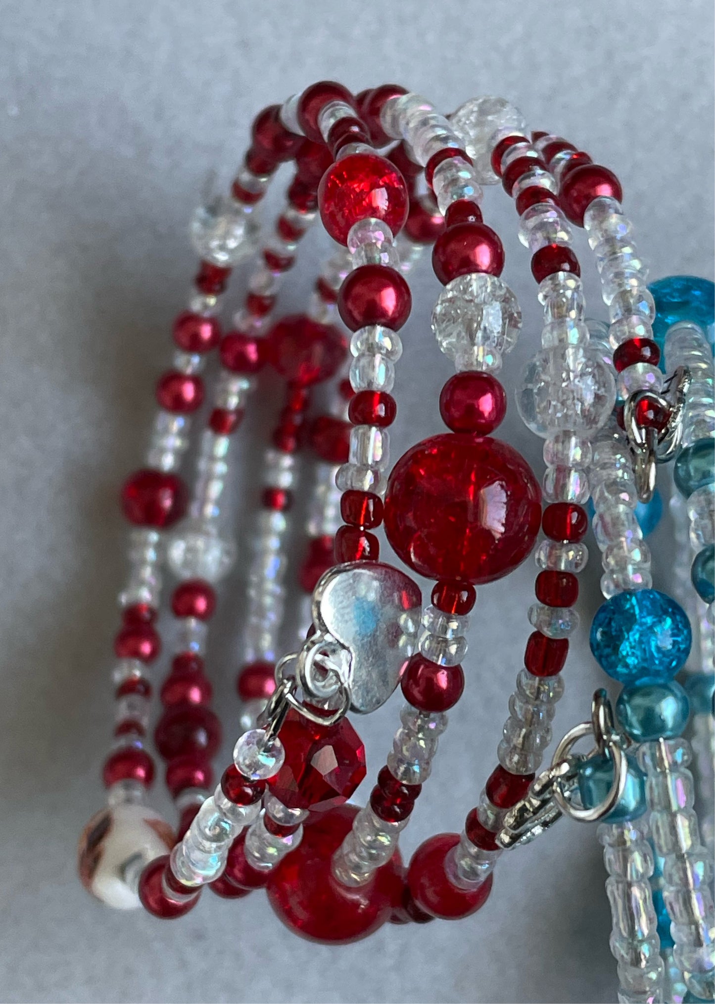 Red Memory Wire Bangle