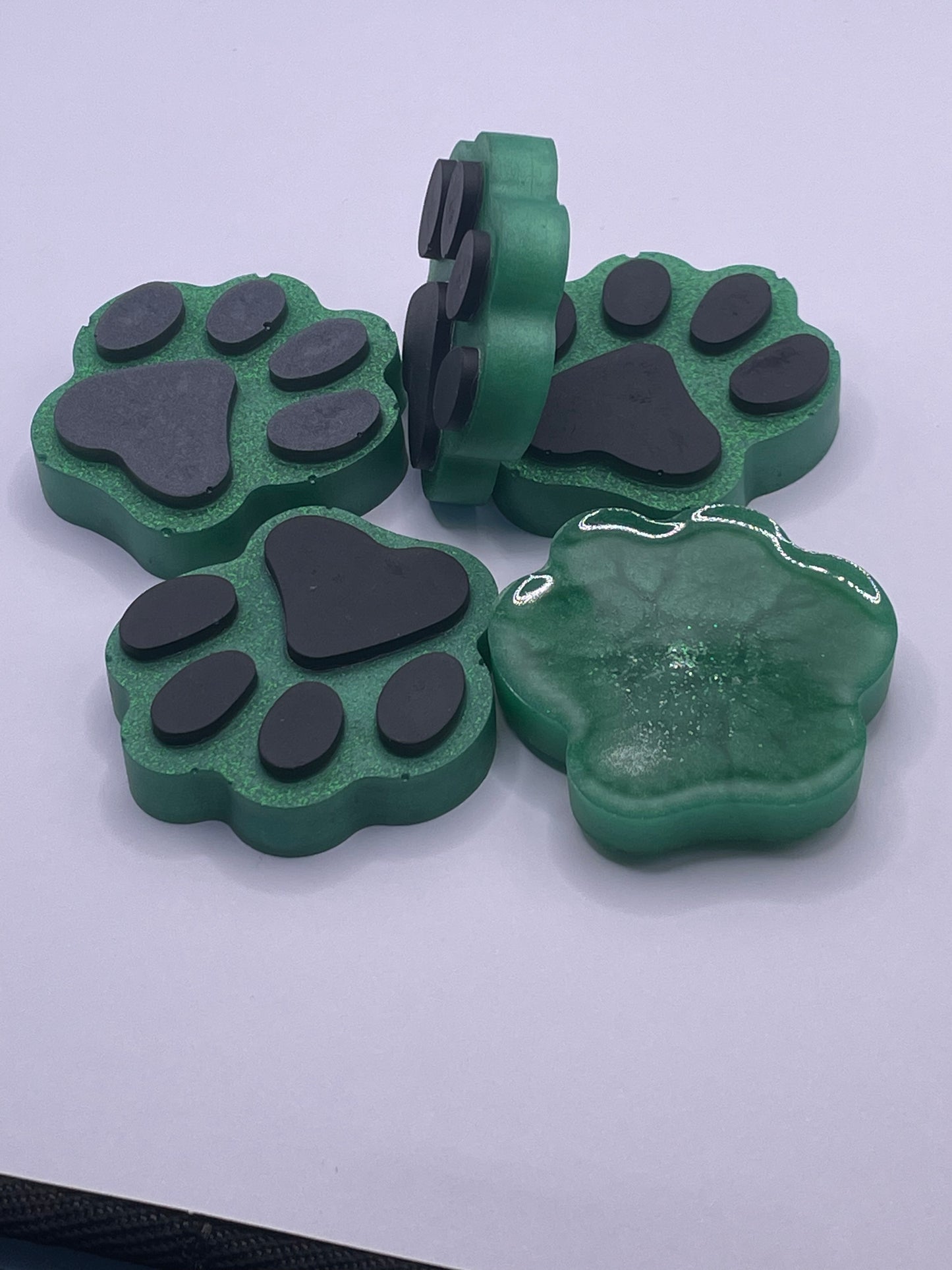 Acrylic Pet Paw & Bone Key Ring & Dashboard Ticket Holders