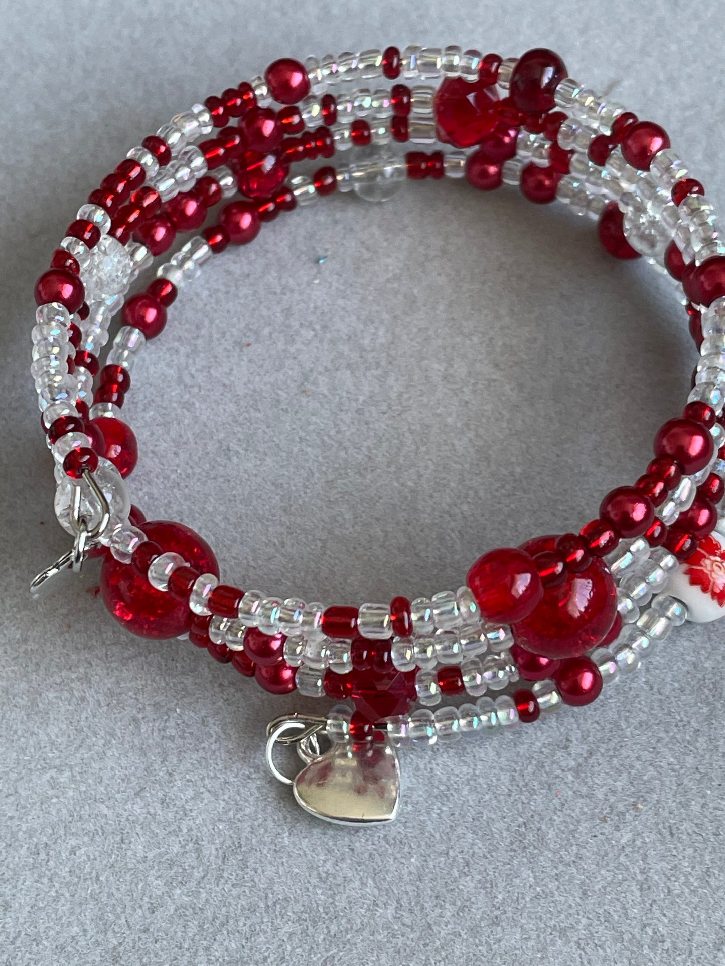 Red Memory Wire Bangle