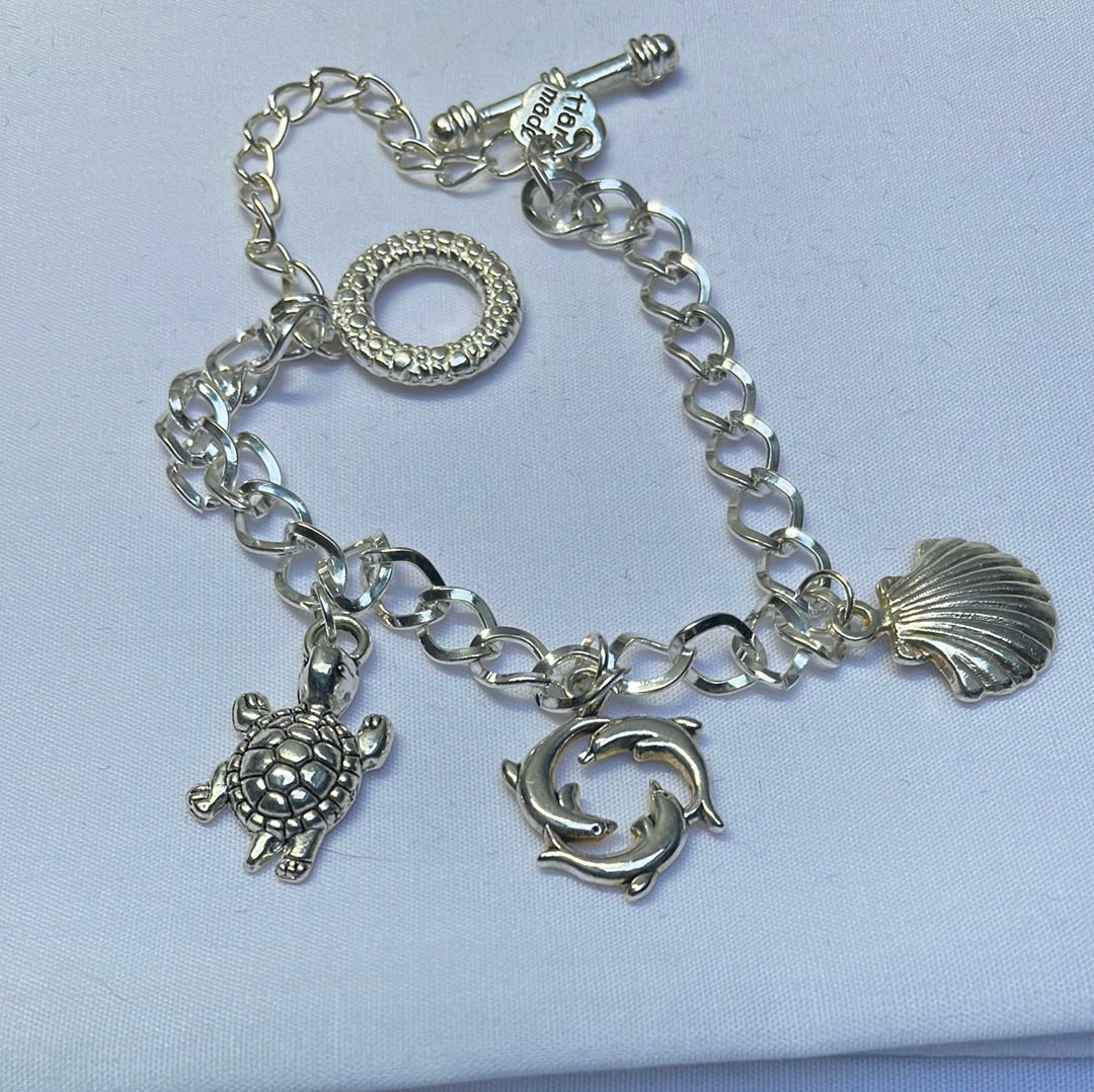 Silver Plated Charm Bracelet