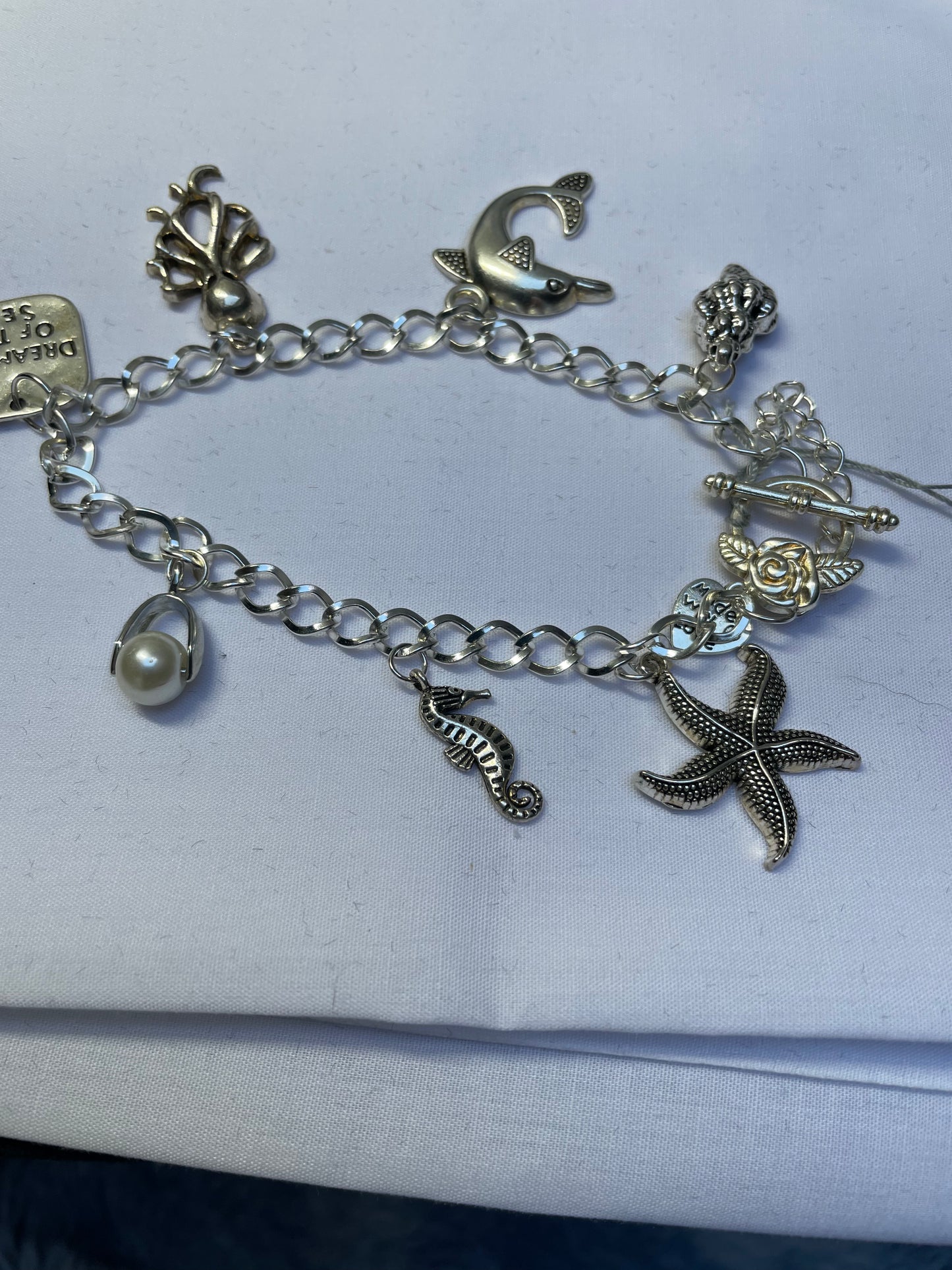 Silver Plated Charm Bracelet