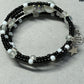 Monochrome Memory Wire Bracelet