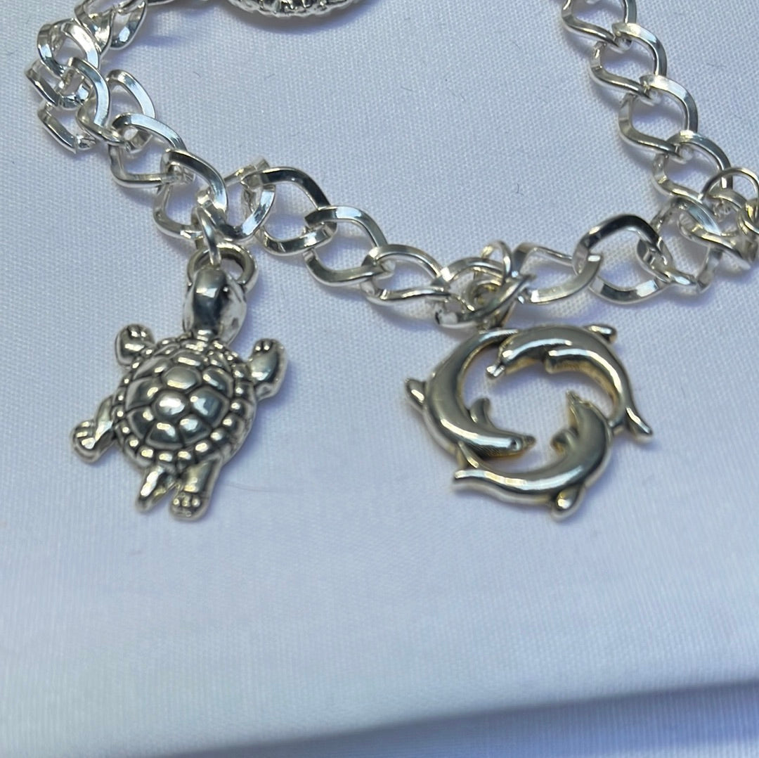 Silver Plated Charm Bracelet