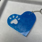 Large Paw Print Key Ring