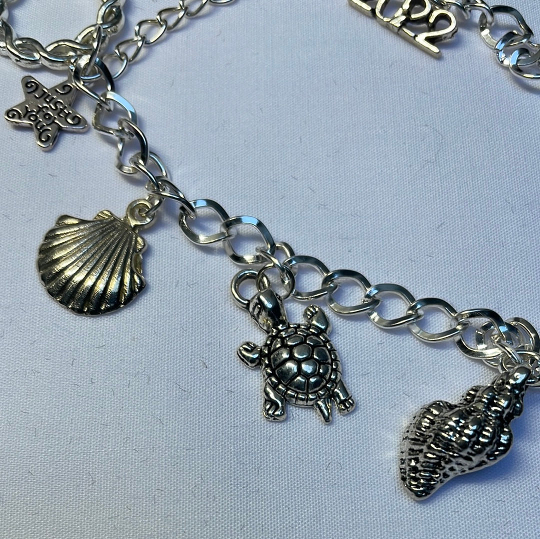 Silver Plated Charm Bracelet