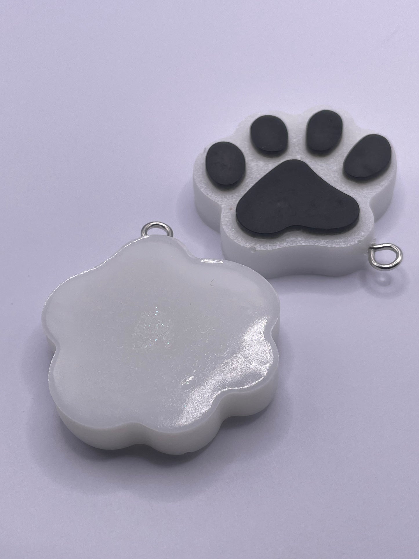 Acrylic Pet Paw & Bone Key Ring & Dashboard Ticket Holders