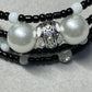 Monochrome Memory Wire Bracelet