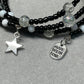 Monochrome Memory Wire Bracelet