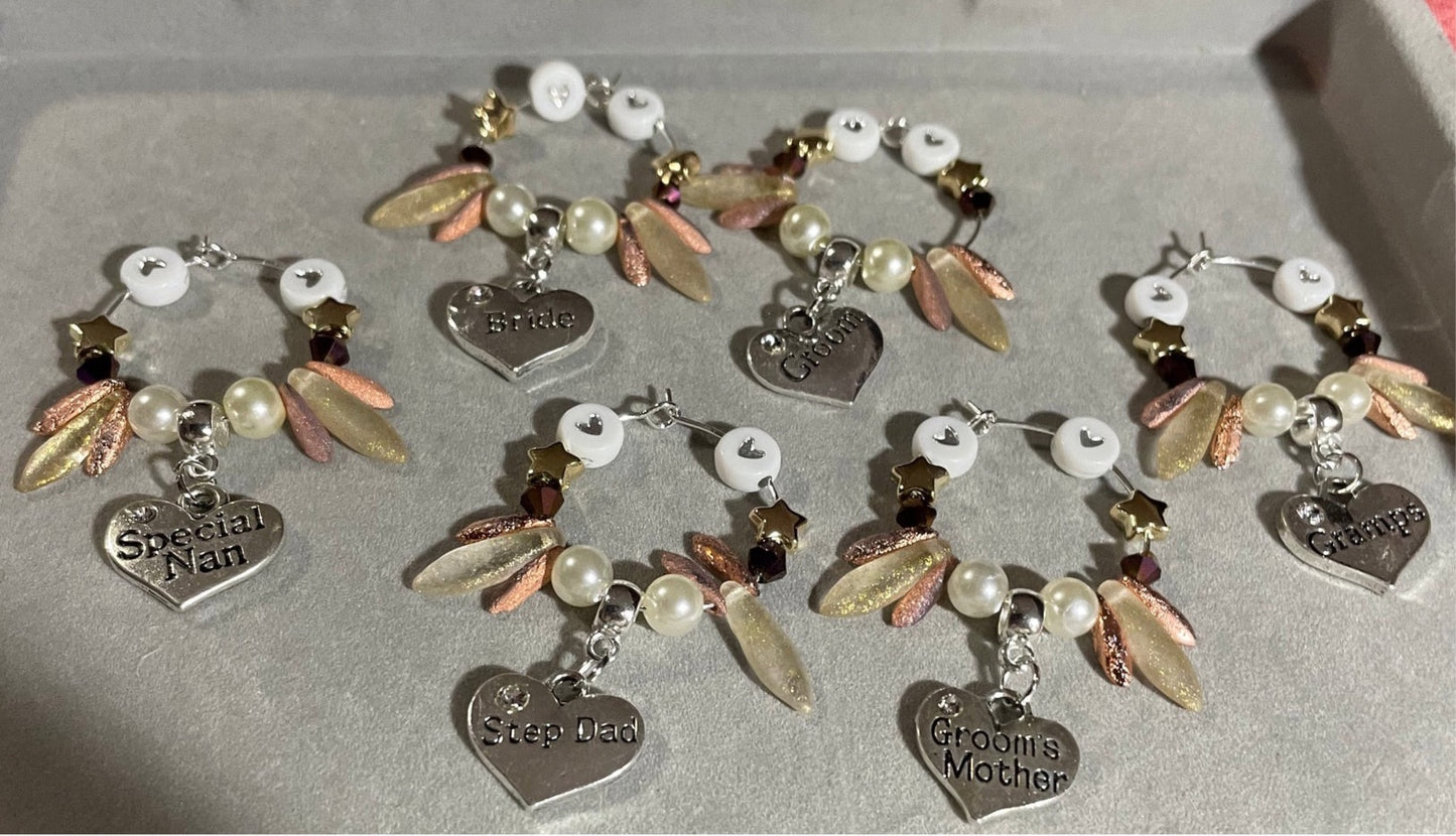 Wedding Wine Glass Charms