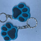 Acrylic Pet Paw & Bone Key Ring & Dashboard Ticket Holders
