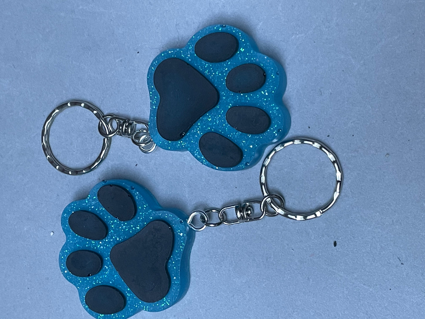 Acrylic Pet Paw & Bone Key Ring & Dashboard Ticket Holders