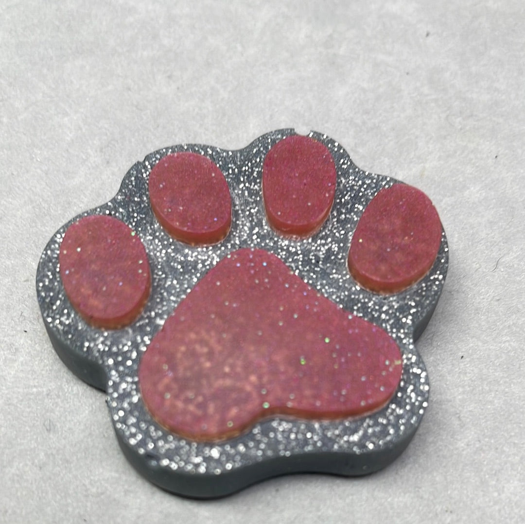 Acrylic Pet Paw & Bone Key Ring & Dashboard Ticket Holders