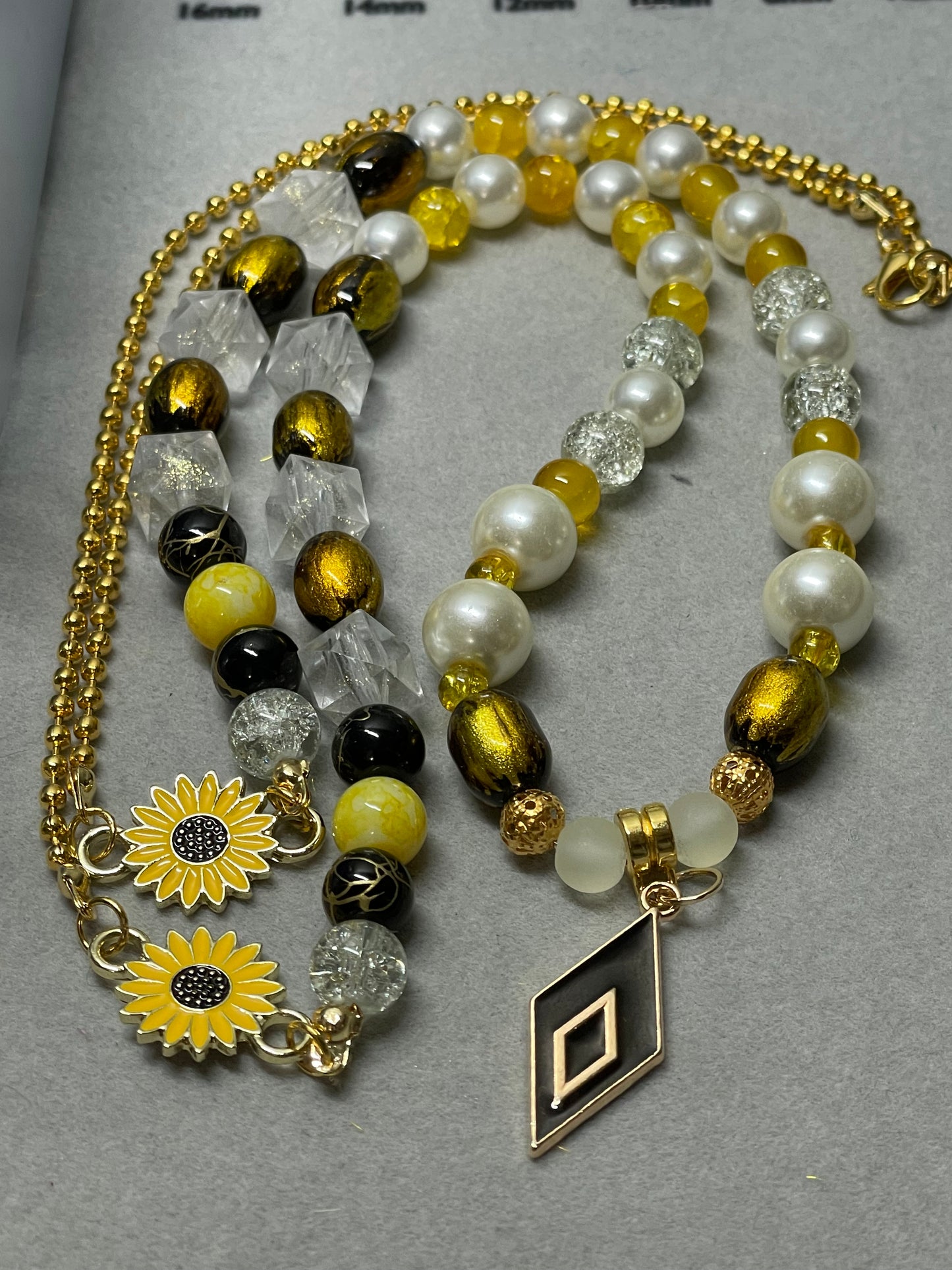 Sunflower Long Necklace