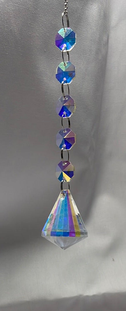 5 Flat Crystal Beads Sun Catchers