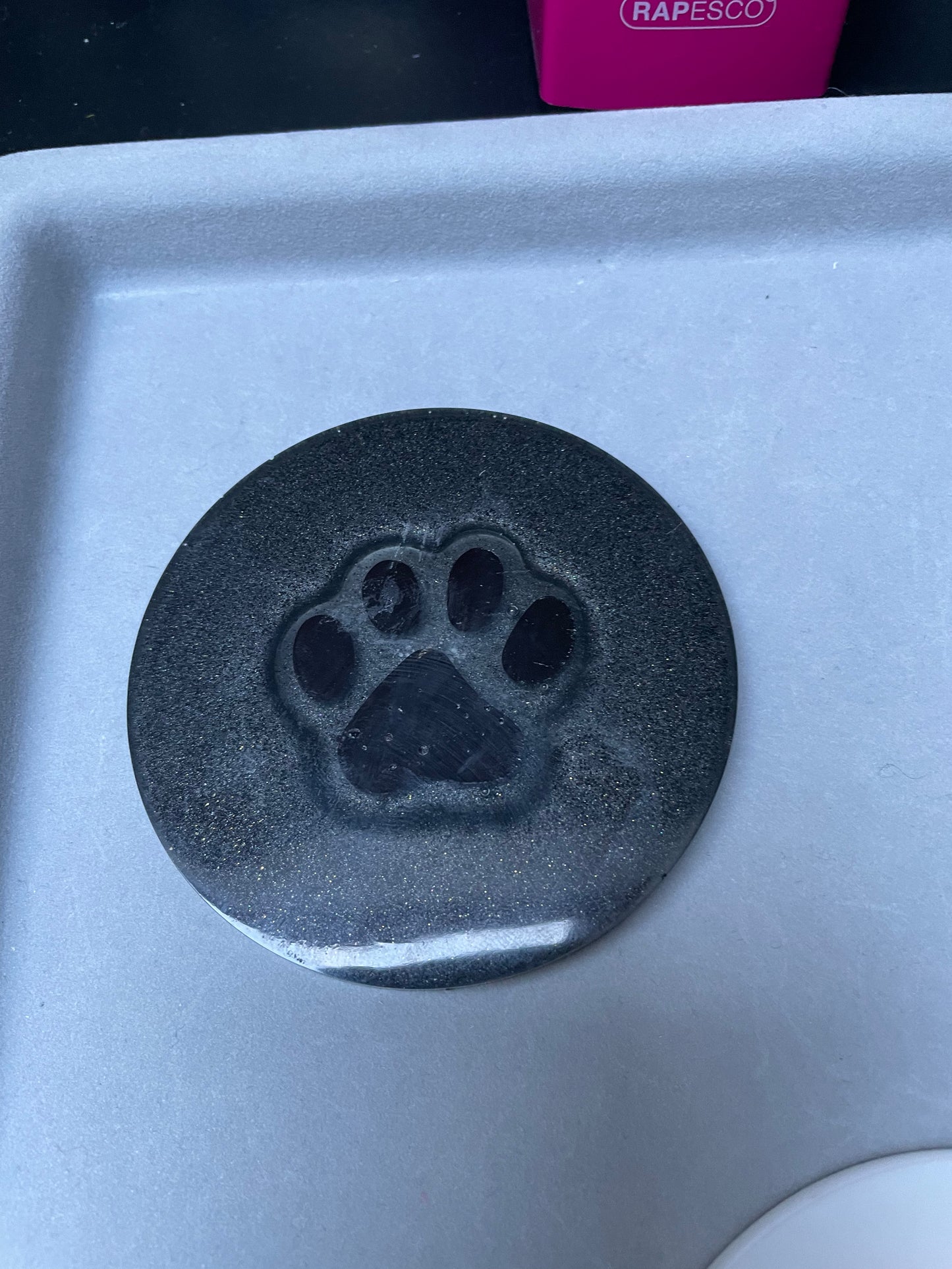 Individual Acrylic Paw Print Coasters