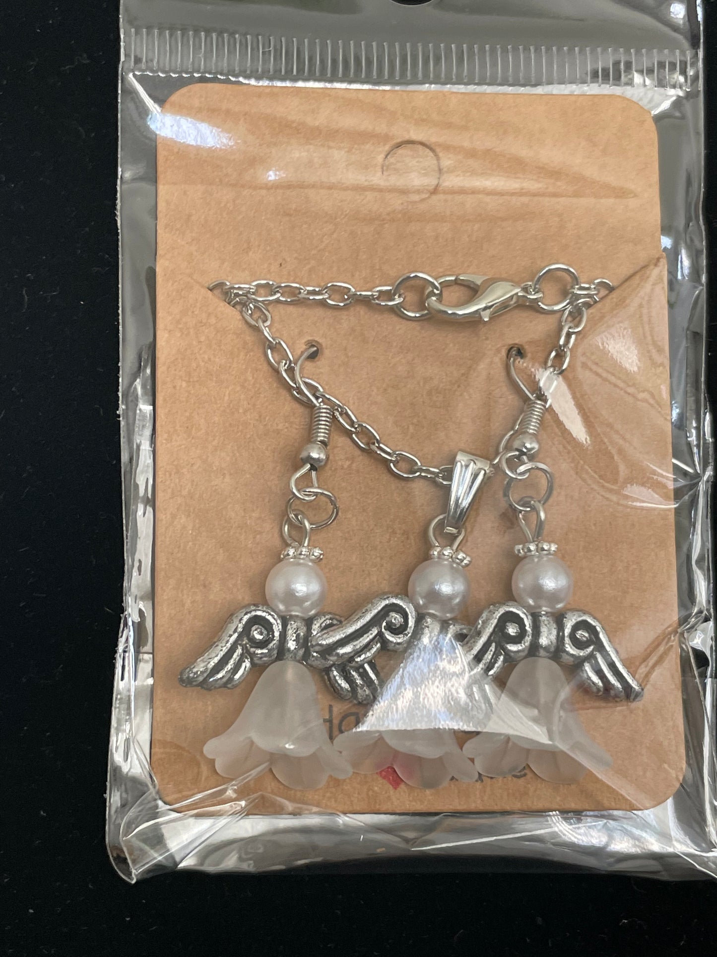 Silver Angel Jewellery Set