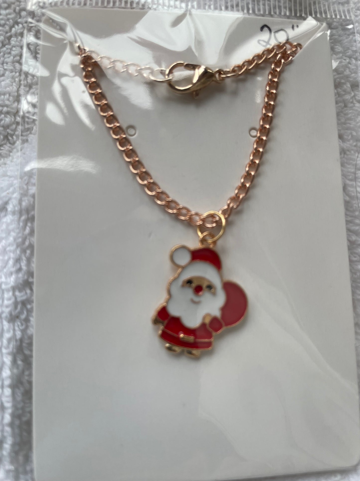 20” Rose Gold Plated Christmas Necklace