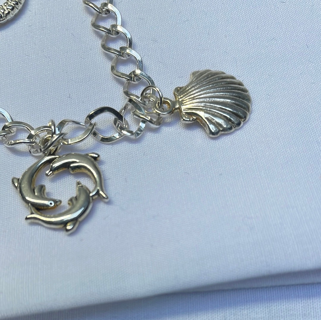 Silver Plated Charm Bracelet