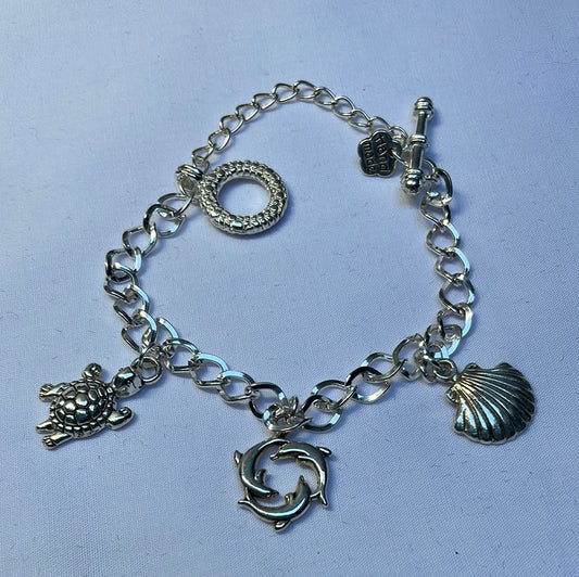 Silver Plated Charm Bracelet